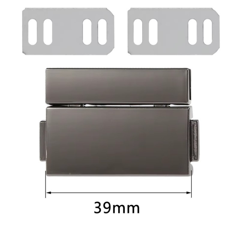 Zapięcie do torebki torby metalowe, prostokątne, eleganckie.