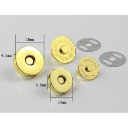 Zapięcia magnesowe 14 mm. Zatrzaski na magnes. 2