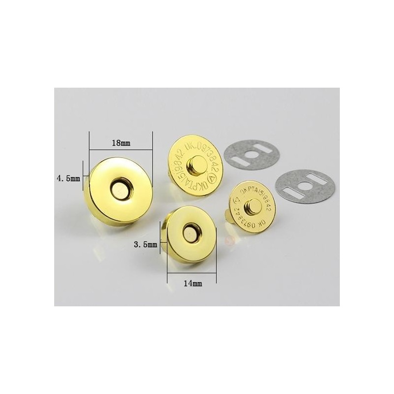 Zapięcia magnesowe 14 mm. Zatrzaski na magnes.