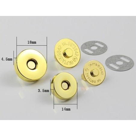 Zapięcia magnesowe 14 mm. Zatrzaski na magnes.