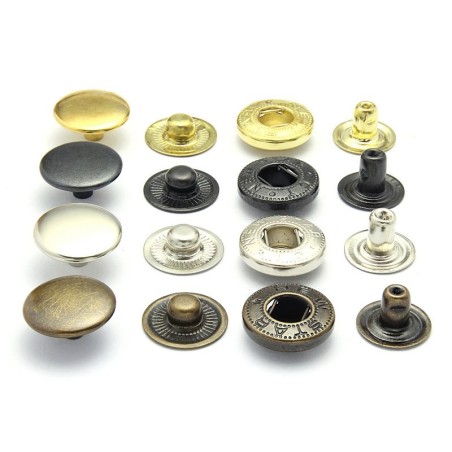 Zatrzaski napy metalowe  alfa 15 mm tureckie new star