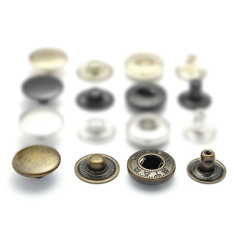 Zatrzaski napy metalowe  alfa 15 mm tureckie new star